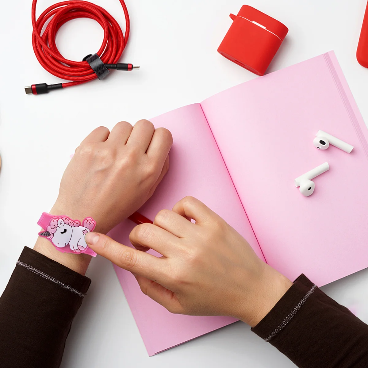 ساعة الأطفال يونيكورن صدفي الرقمية شاشة LED تعمل باللمس الكرتون الاطفال هدية ساعة للفتيات الفتيان عيد ميلاد استحمام الطفل #6