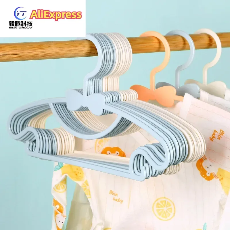 10 high-quality and durable plastic baby hangers - Children's hangers - Perfect as hangers for toddlers or infants