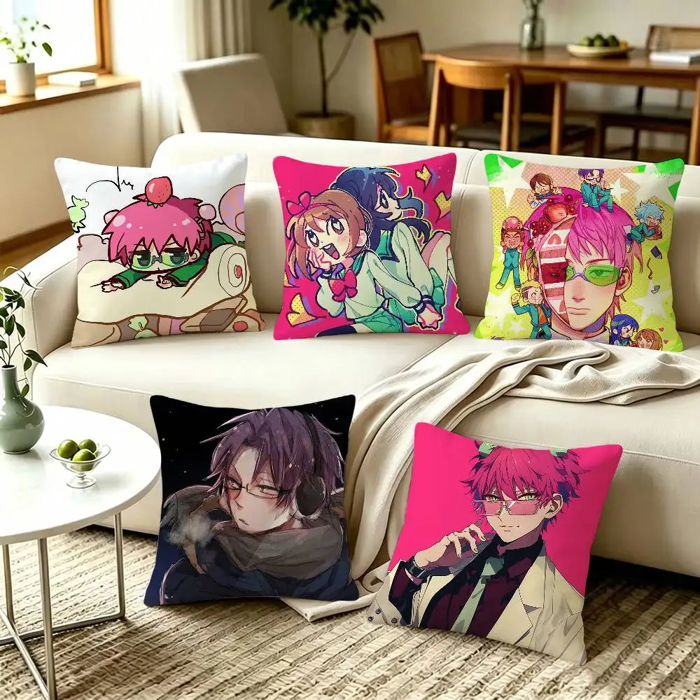 The Disastrous Life of Saiki K Saiki Kuauo   Pillow Covers, Home Sofa Cushion Covers and Aecorative Custom
