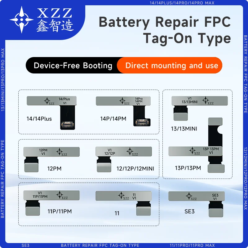 1Pcs XZZ battery repair flex cable No programmer required Just connect use for iPhone 11/12/13/14 series Battery data repair