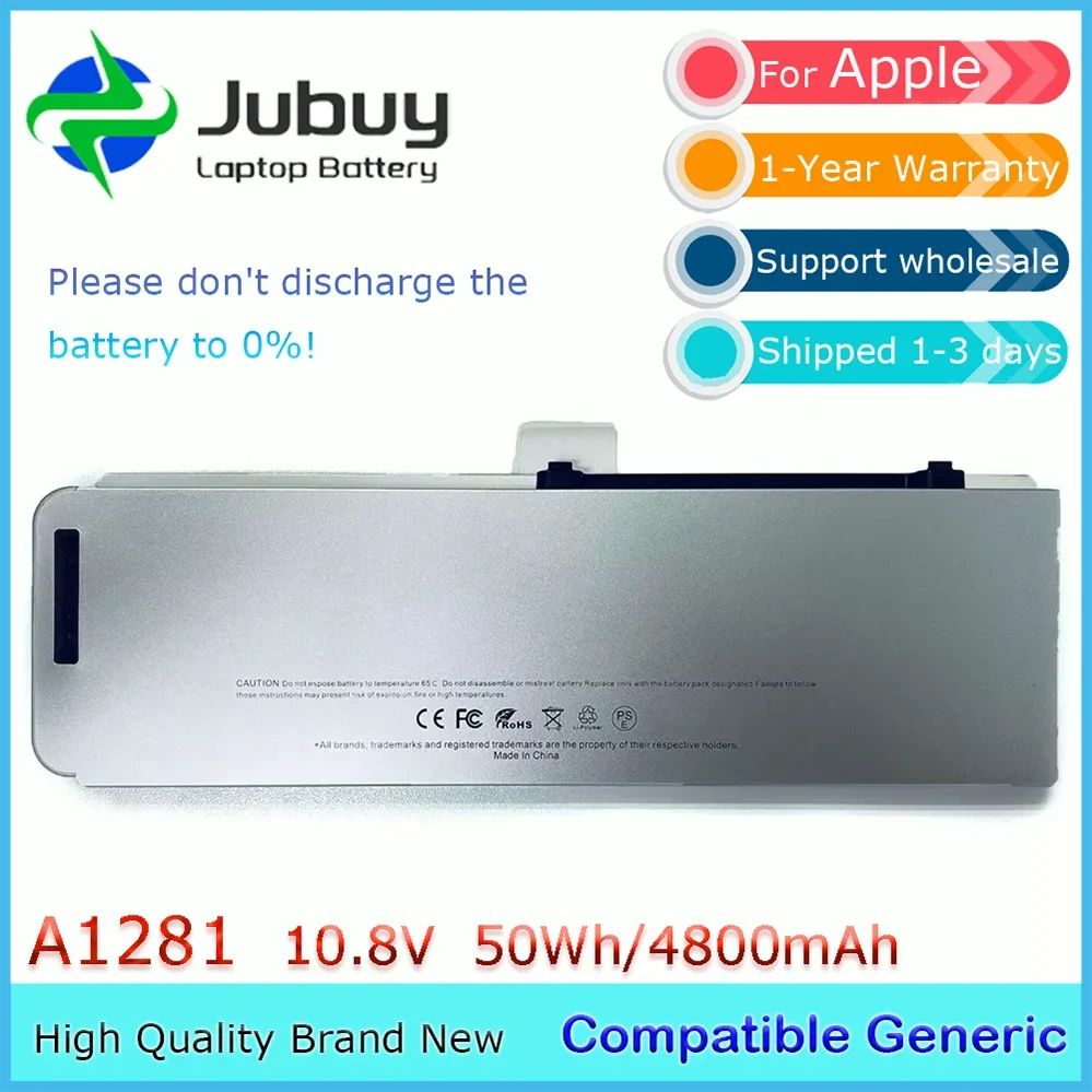 

Оригинальный аккумулятор для ноутбука A1281 10,8 В 50 Втч для Apple MacBook Pro 15 дюймов A1286 2008 MB772 */A MB772J/A