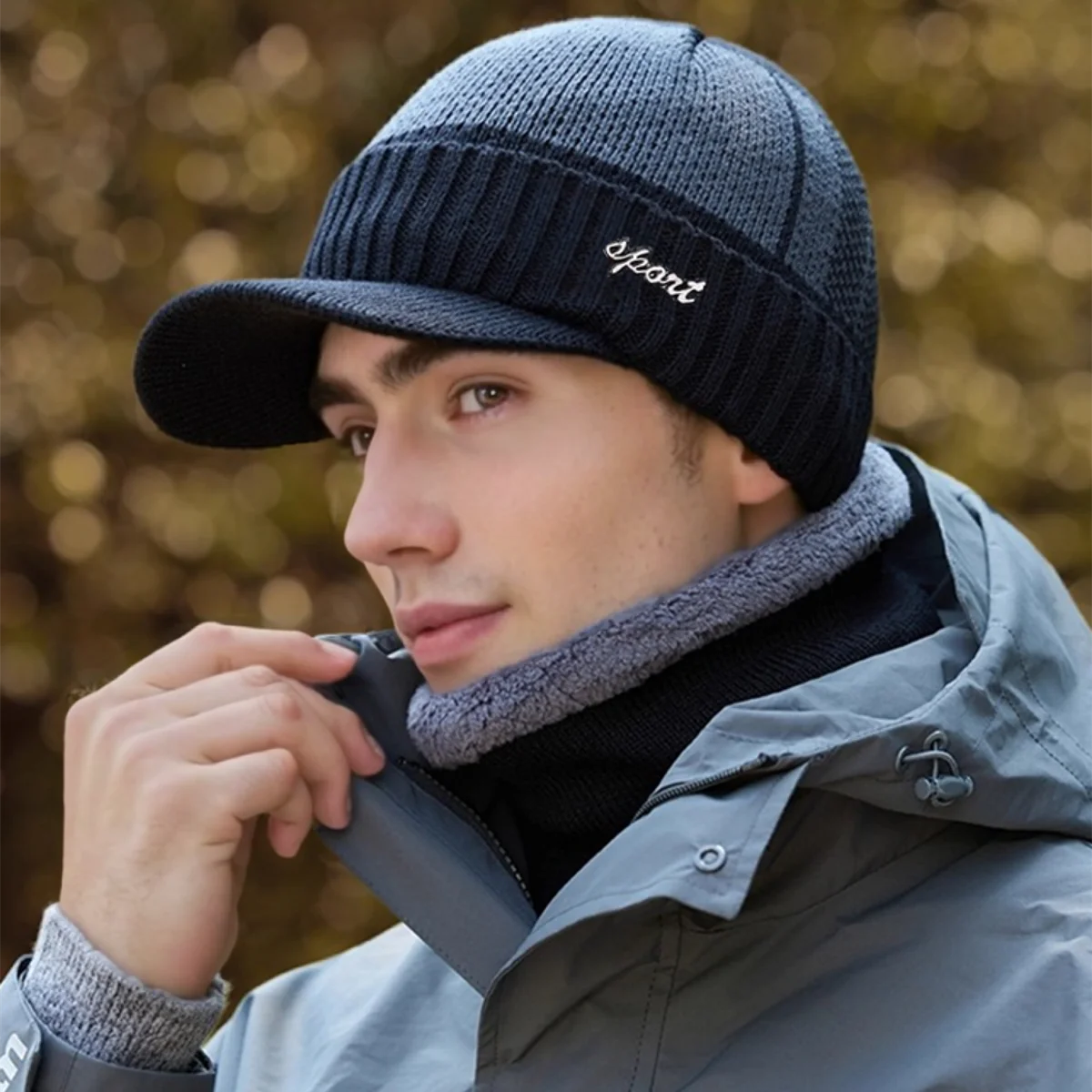 Hot Sale Unisex Winter Warm Set Classic Plush Fur Lined Winter Hat Male Outdoor Keep Warm Fashion Hat Cap