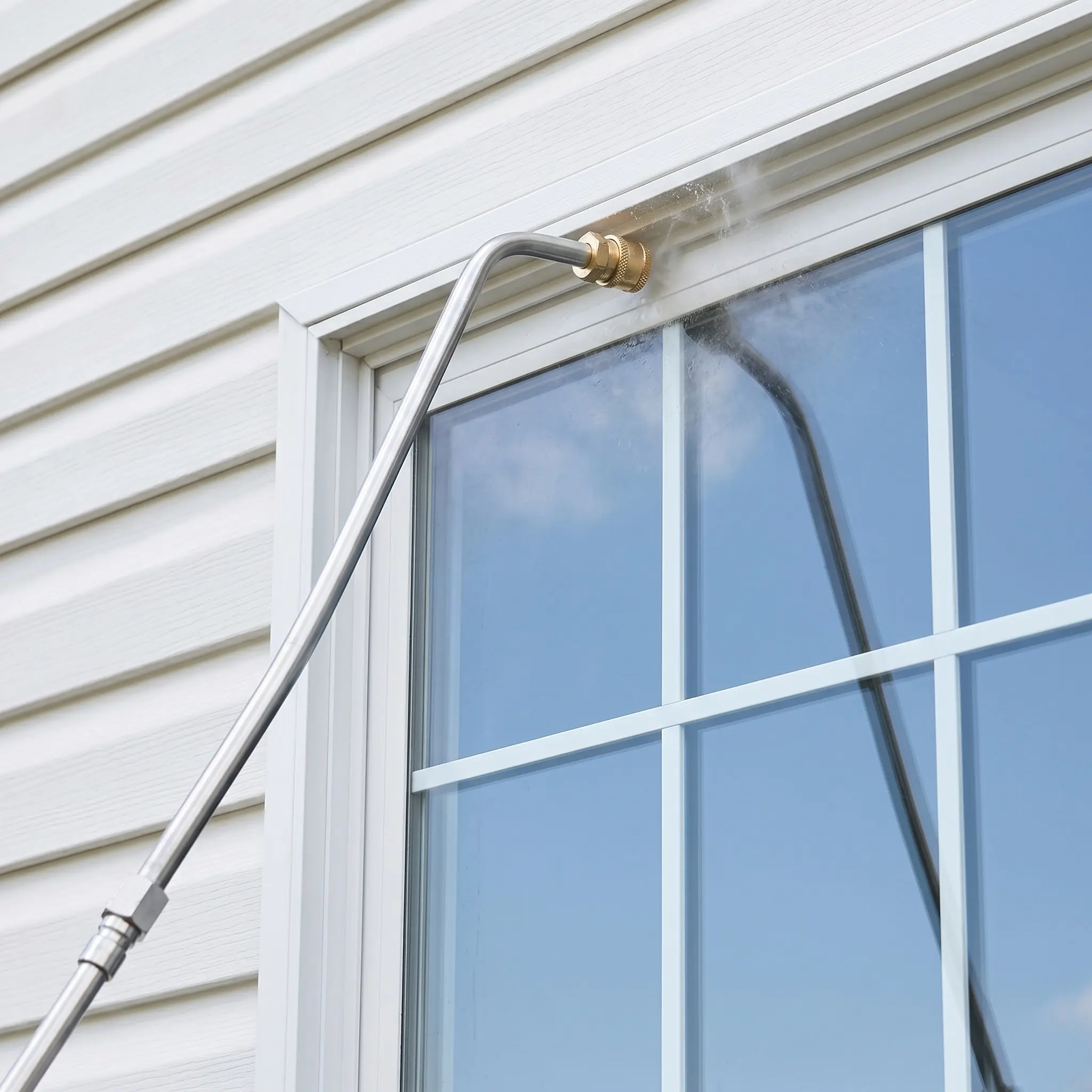 90 Degrees Curved Pressure Washer Wand Extension Pole for Car Rod Power Extended Extender Lance High
