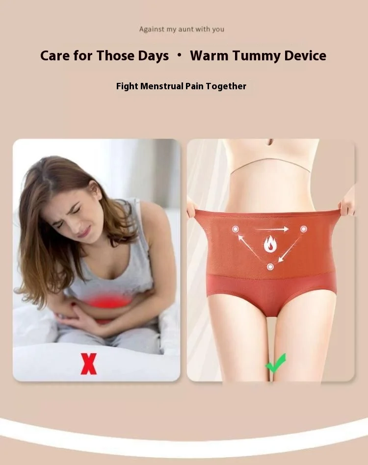 ‌Warm Fleece Lined High Waist Tummy Control Underwear Women Thermal Butt Lifting Shaping Shorts Red Comfortable Snug Fit Winter