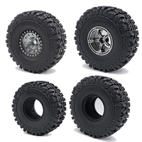 4pcs 1.9/2.2 Inch Rubber Wheel Tyre For 1/10 Rc Crawler Car Trax Trx4 TF2 CC01 Capra Axial Scx10 Wraith Rc4wd Yikong Rgt Wrangle