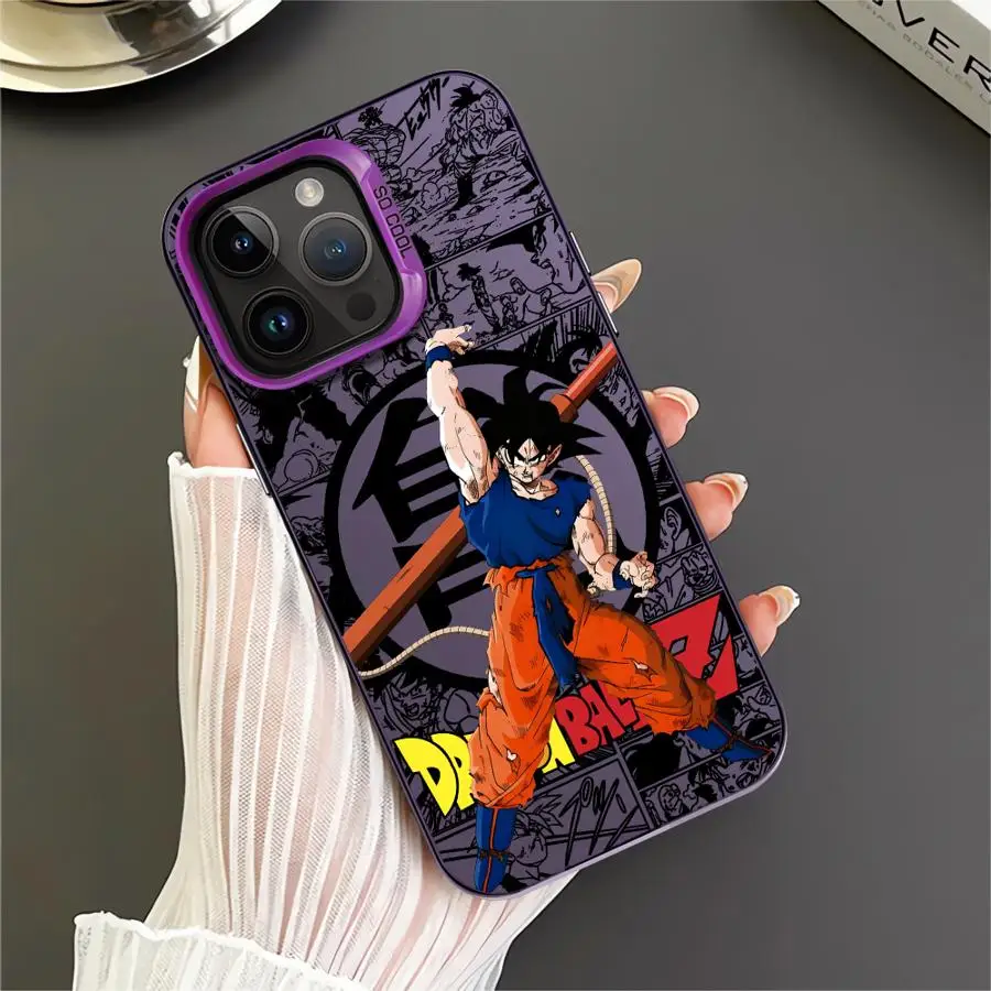 Capa de telefone para iPhone 11 12 13 Pro Max 17 Air 16e 14 15 16 Plus Soft Shell Dragon Ball Japão Anime Goku