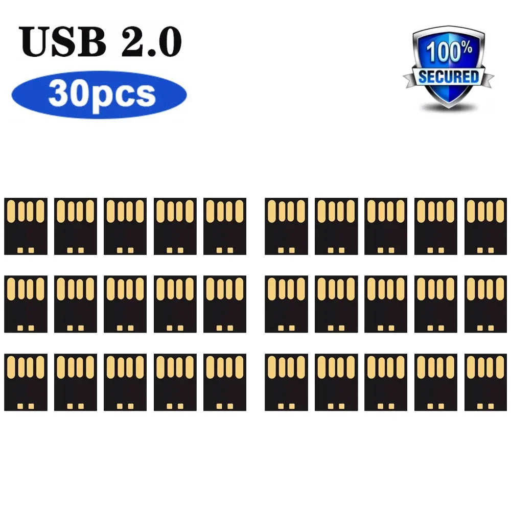 chip stick memory flash 4GB 8GB 16GB 32GB 64GB 128GB USB 2.0 short  board U disk semi-finished chip pendrive Factory wholesale