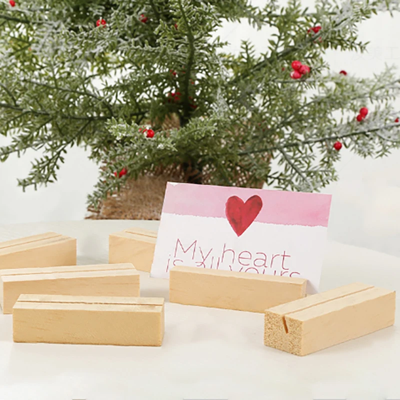 Business Card Holder Organizer Office Desk Display Stand Memo Counter Accessories Tabletop Shelf Home Wooden Card Holder Storage