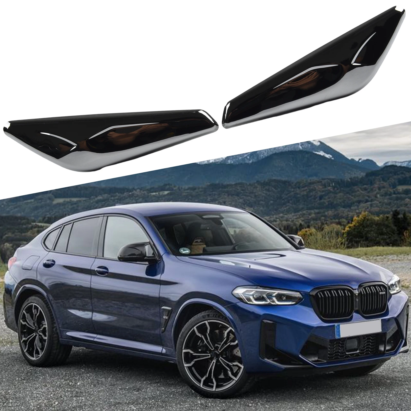 

Improve the Durability of Your Vehicle with Front Fender LH and RH Side Chrome Finisher for BMW For X3 F25 For X4 F26