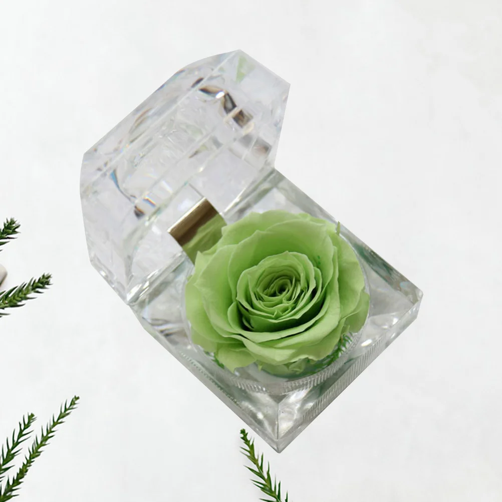 

1Pcs Never Withered Rose Gift Preserved Flower Light Green Anniversary Birthday Valentine Romantic Fresh