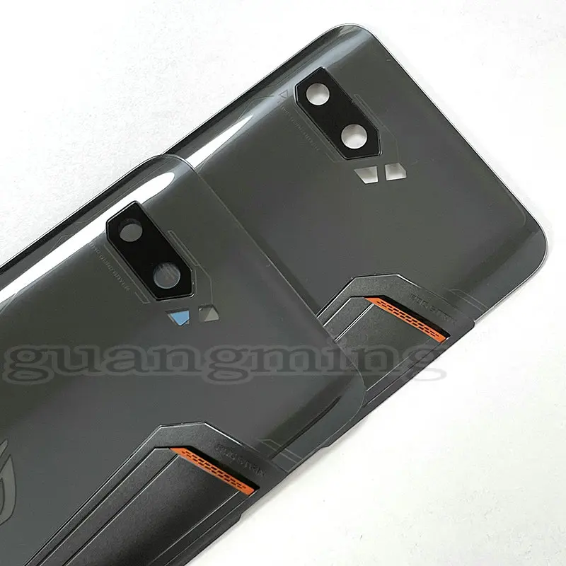 New Original Back Glass Battery Cover Door Housing Case For Asus ROG Phone 2 ZS660KL With Camera Lens Replacement