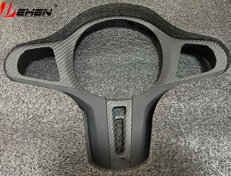 Carbon Fiber Car Steering Wheel Panel Decoration Cover Trim For BMW 5 6 7 8 Series X3 X4 X5 X6 X7 G30 G32 G15 G16 G01 G02 G05G06