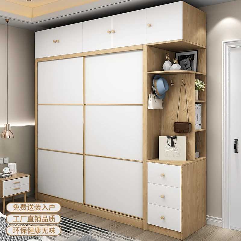 Bedroom Tall Wardrobes Storage Clothes Nordic Wooden Armoire Wardrobes Cabinet Cheap White Armario Armable De Ropa Furniture