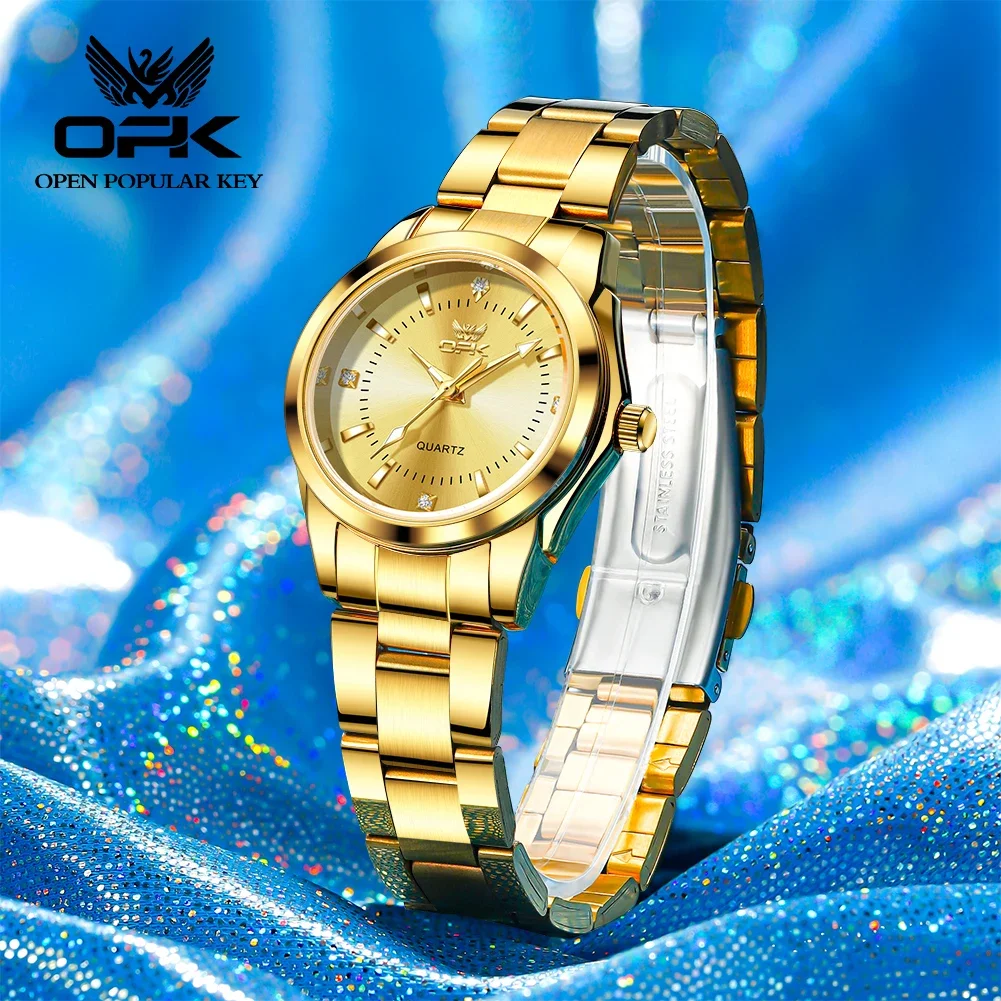 OPK 6002 New Fashion Elegant Women\'s Watches Original Quartz Movement Ladies Wristwatch Life Waterproof Dress Watch For Women