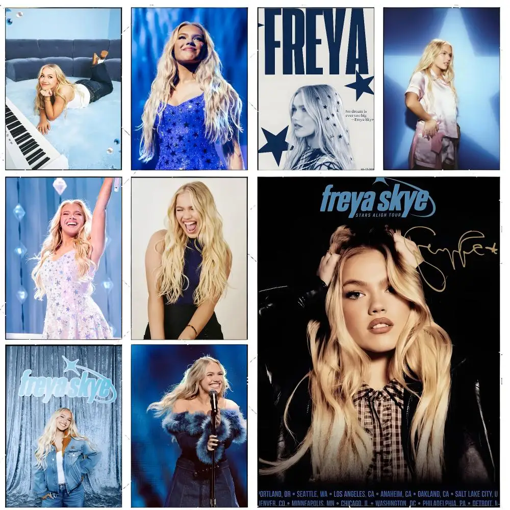 Singer Pop F-Freya Skye Poster Premium Decor Art & Gift for Household Lounge Home Ornaments