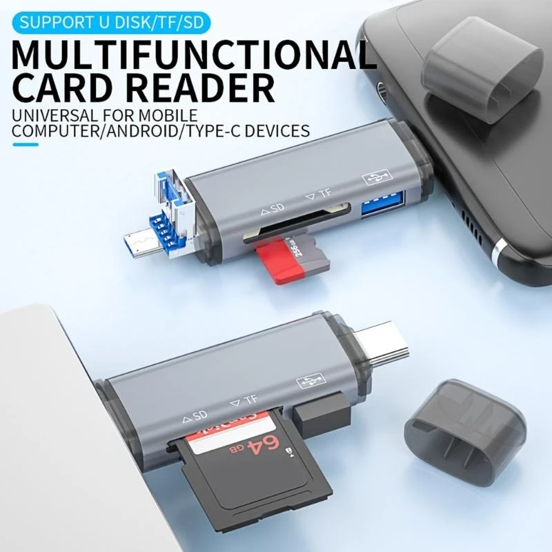 USB Tipo C para lector tarjetas Memory Rel Reader OTG Adaptador para portátil Mejor venta