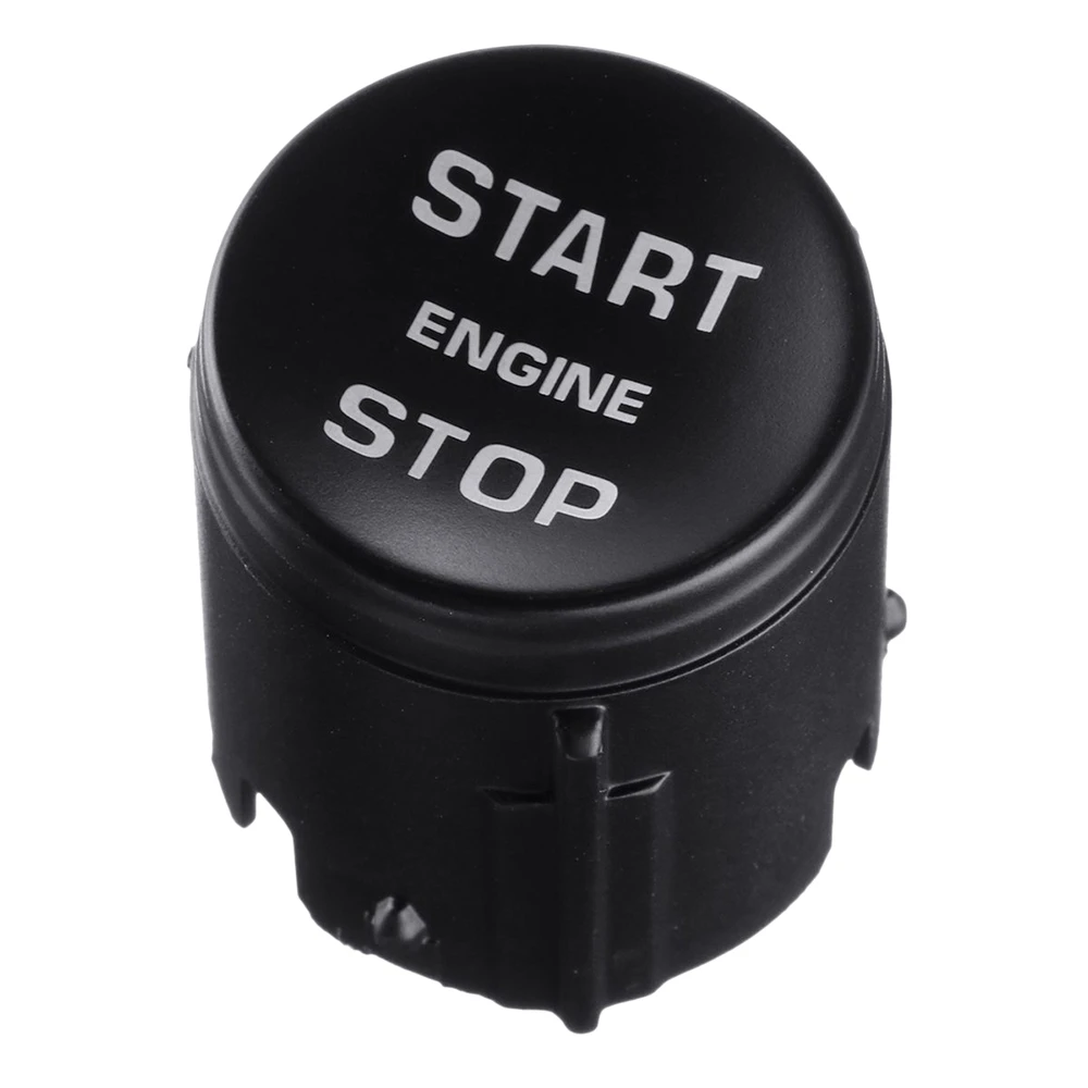 

Car Engine Start Stop Button Switch Push Button Cover Trim Cap for Land Rover Range Rover Discovery Freelander Black