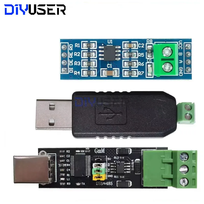 Адаптер последовательного преобразователя DIYUSER USB 2.0 в TTL RS485 FTDI FT232RL с двойной функцией защиты TTL Turn RS - модуль 485 MAX485 Адаптер последовательного преобразователя DIYUSER USB 2.0 в TTL RS485 FTDI FT232RL с двойной функцией защиты TTL Turn RS - модуль 485 MAX485