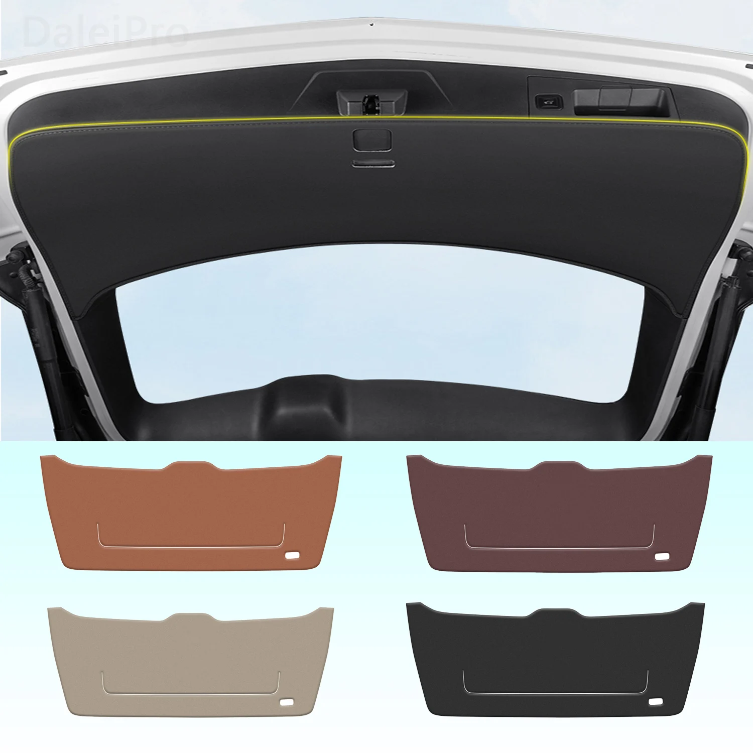 For Audi Q5 2018 2019 2020 2021-2025 Car Liftgate Protection Mat Rear Trunk Protection Cover Anti-kick Leather Decoration Pad