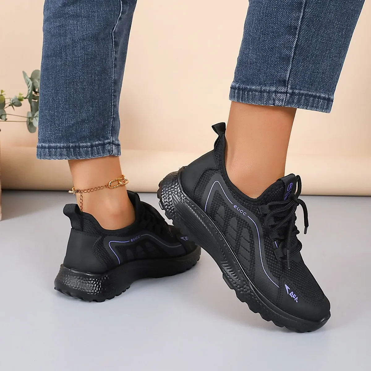 Women Summer Breathable Odor-Resistant Mesh Sports Leisure Shoes Work Black Labor Protection Shoes Low-Cut Flat-Headed Slip-Ons