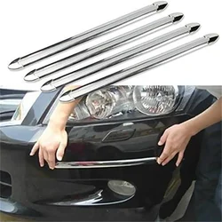 4pcs Car SUV Edge Anti-collision Strip Bumper Protector Protective Guard Bar Anti-Rubbing Scraping Bumper Crash styling Moldings