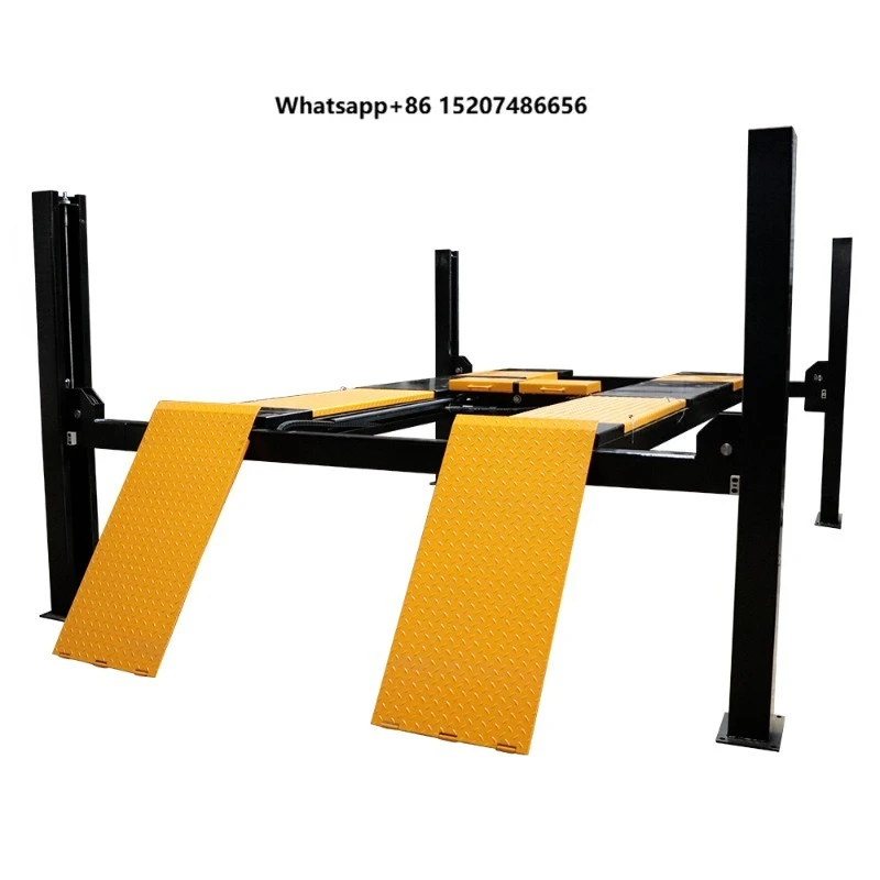5ton High Quality Four Post Double Cylinder Hydraulic Scissor Car Lift with 1800mm Lift Height
