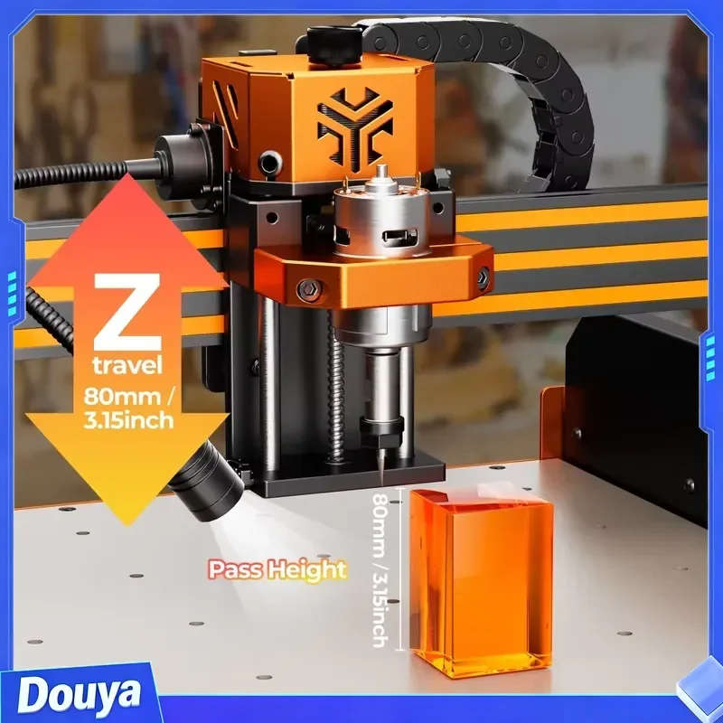 ACMER Ascarva 4S CNC Milling Router Machine Woodworking Engraving Machine 3-Axis 400x400mm For Carving Plastic Wood Acrylic