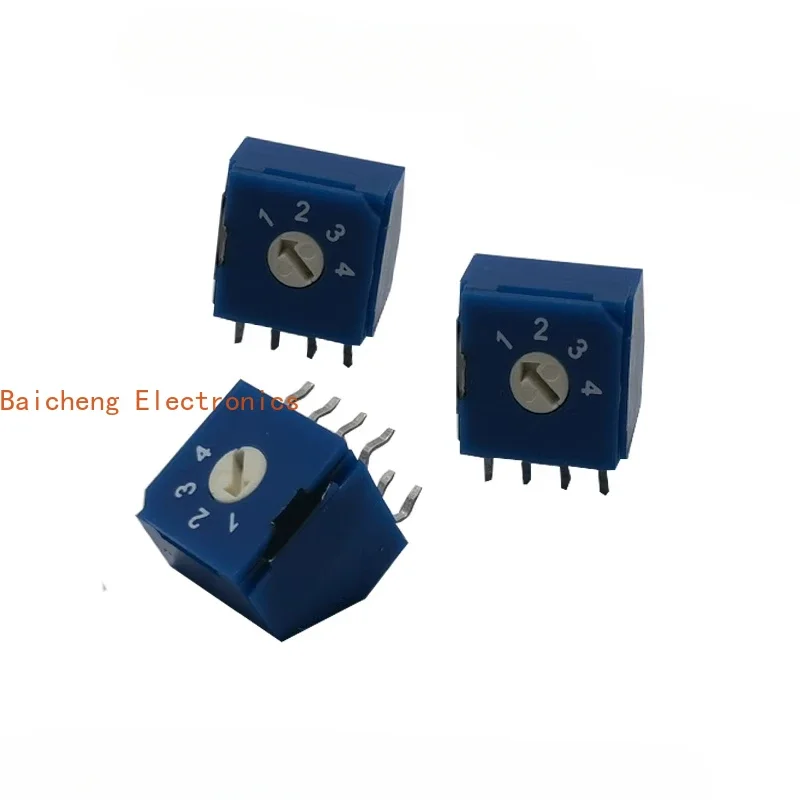10PCS Rotary digital encoder RS8140Y side adjustable 4-digit arrow hole positive code 3: 3 pins