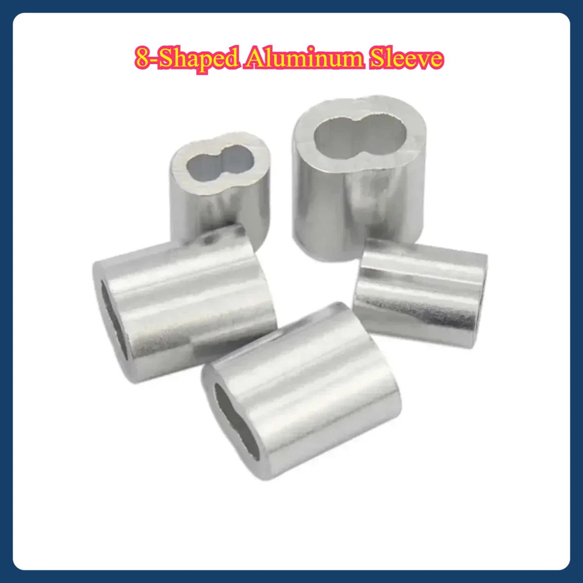 8-Shaped Aluminum Sleeve/Steel Wire Rope Aluminum Clamp1.0mm-12mm