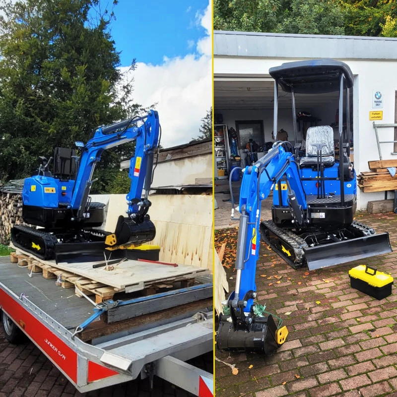 

Customized mini Excavator EPA engine 1ton 1.6 ton crawler micro digger hydraulic farm small excavator for sale