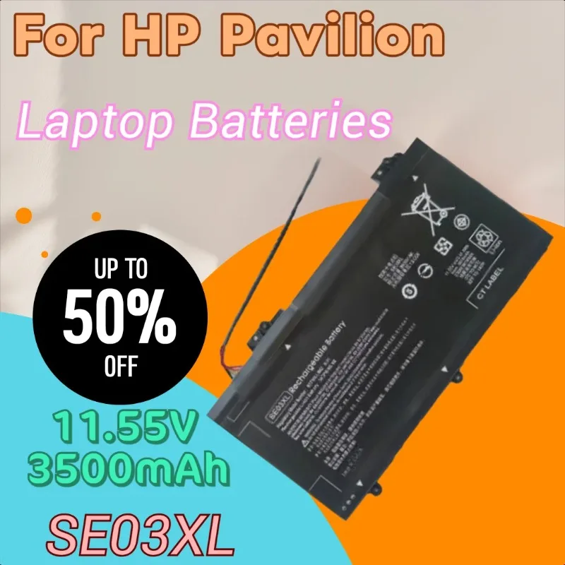 

Новый аккумулятор для ноутбука SE03XL 11,55 В 3500 мАч для HP Pavilion PC 14 14-AL000 14-AL100 14-AL003TU HSTNN-LB7G TPN-Q171 HSTNN-UB6Z