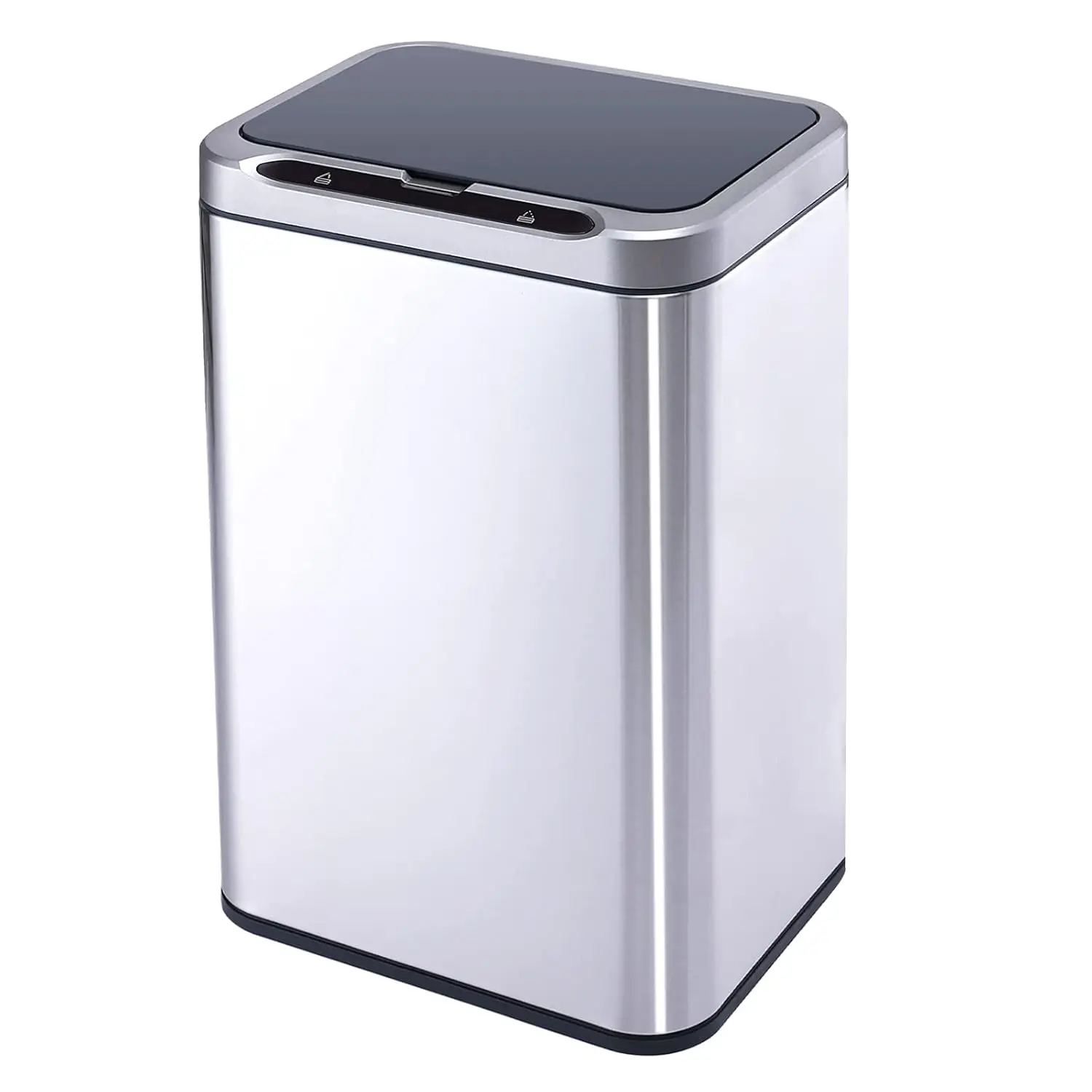 Office Trash Can 6.6 Gallon Motion Sensor Garbage Bin Rectangular Automatic Touch Free Waste Bin for Hotel and Living Room