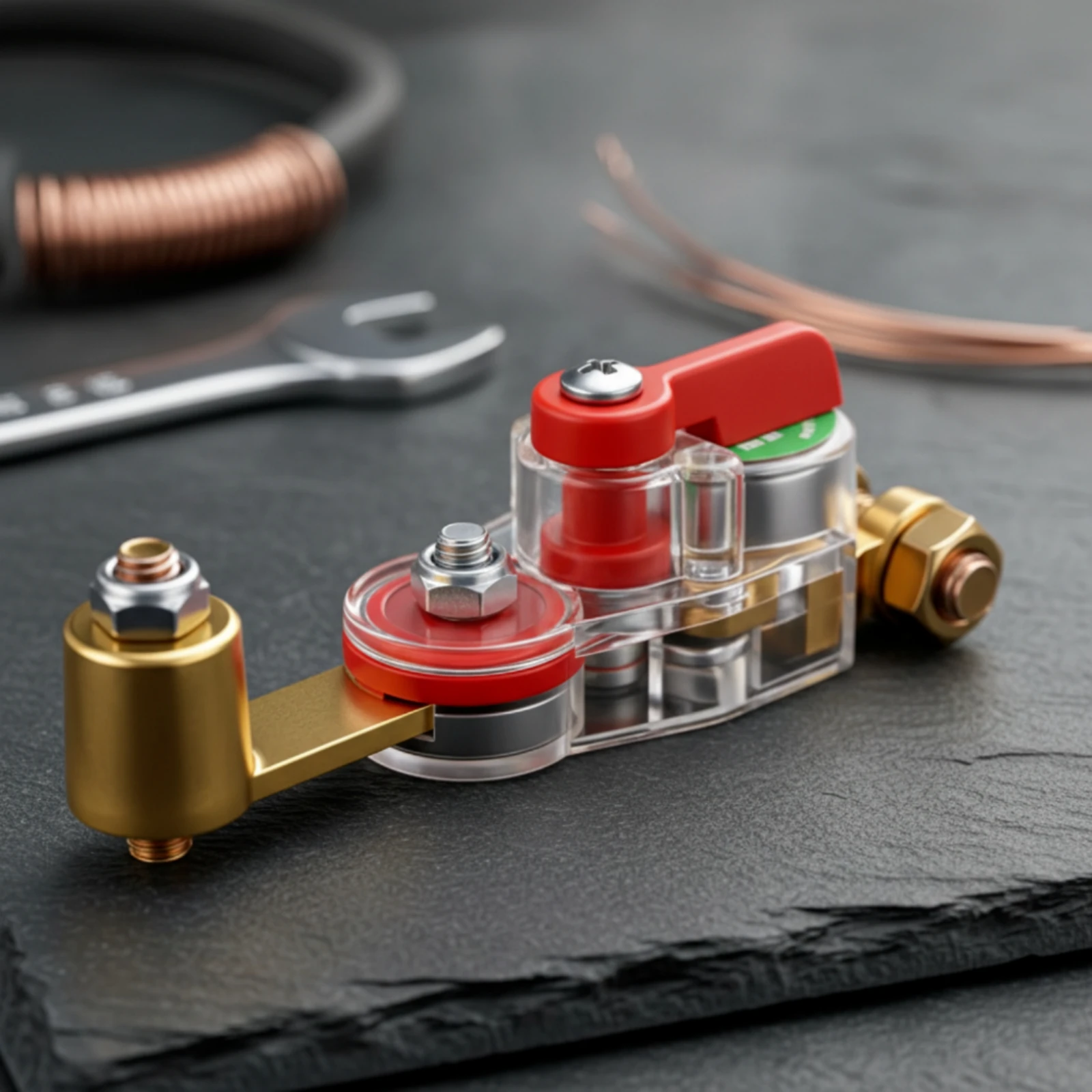 Battery Disconnect Switch 12V-24V Battery Terminal Isolator Heavy Duty High Conductivity for Cars, Trucks