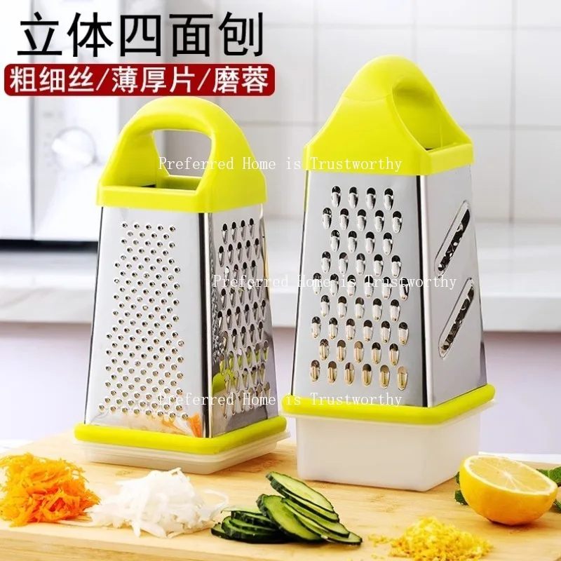 Chips de chocolate de queso de jengibre de seda gruesa y fina de queso de cuatro caras de acero inoxidable de 8 pulgadas