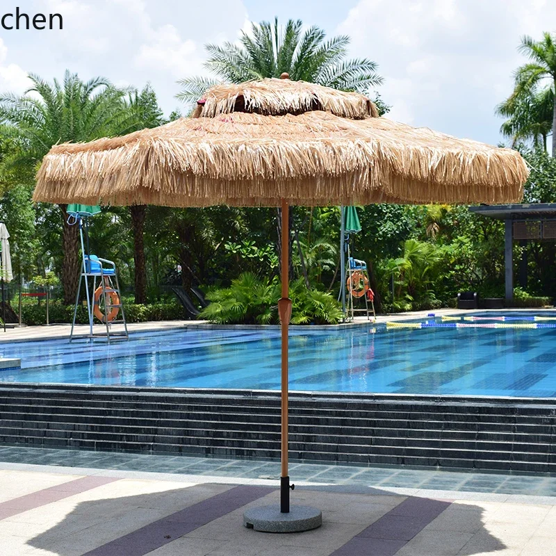 DSAParasol Central Pillar Garden Terrace Balcony Outdoor Leisure Simple Household Large Sun Umbrella