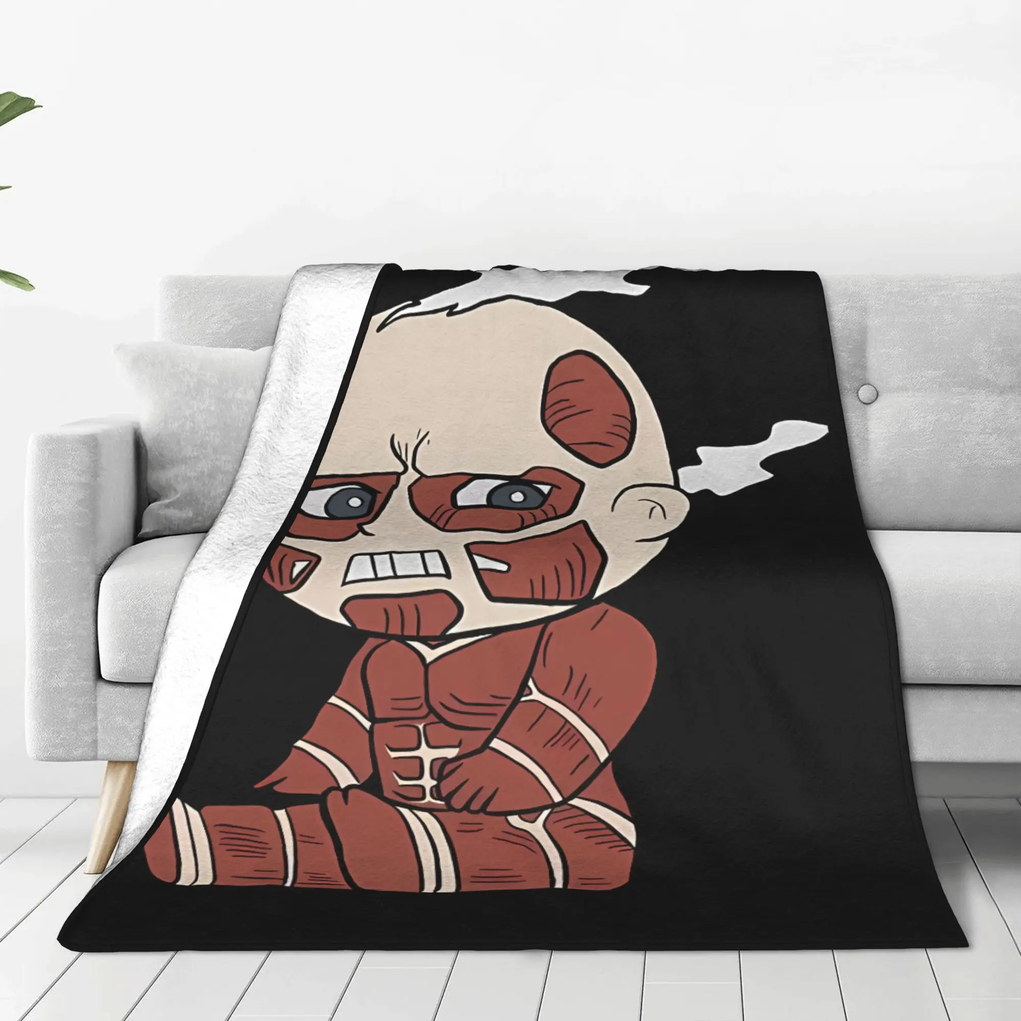 1PC Colossal Titan aAttack on Titan Home Room Decorations Winter Blankets For Adults Bedding Home Interior Sofa Knee
