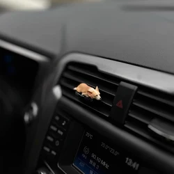 Cute Car Interior Decoration Ornaments Mini Corgi Action Figure Autocenter Console Rearview Mirror Decoration Car Accessories