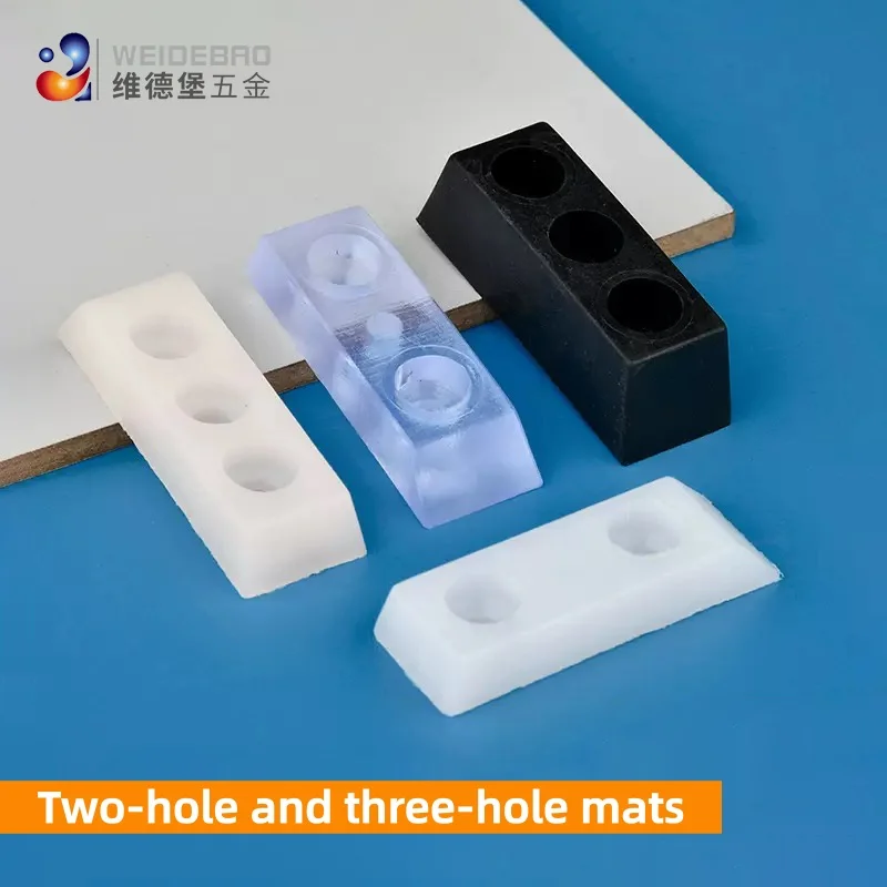 10 PCS Two-hole and Three-hole Furniture Quiet Floor Mats, Moisture-proof and Slip-resistant Soft Mats, Household Safety Cushion