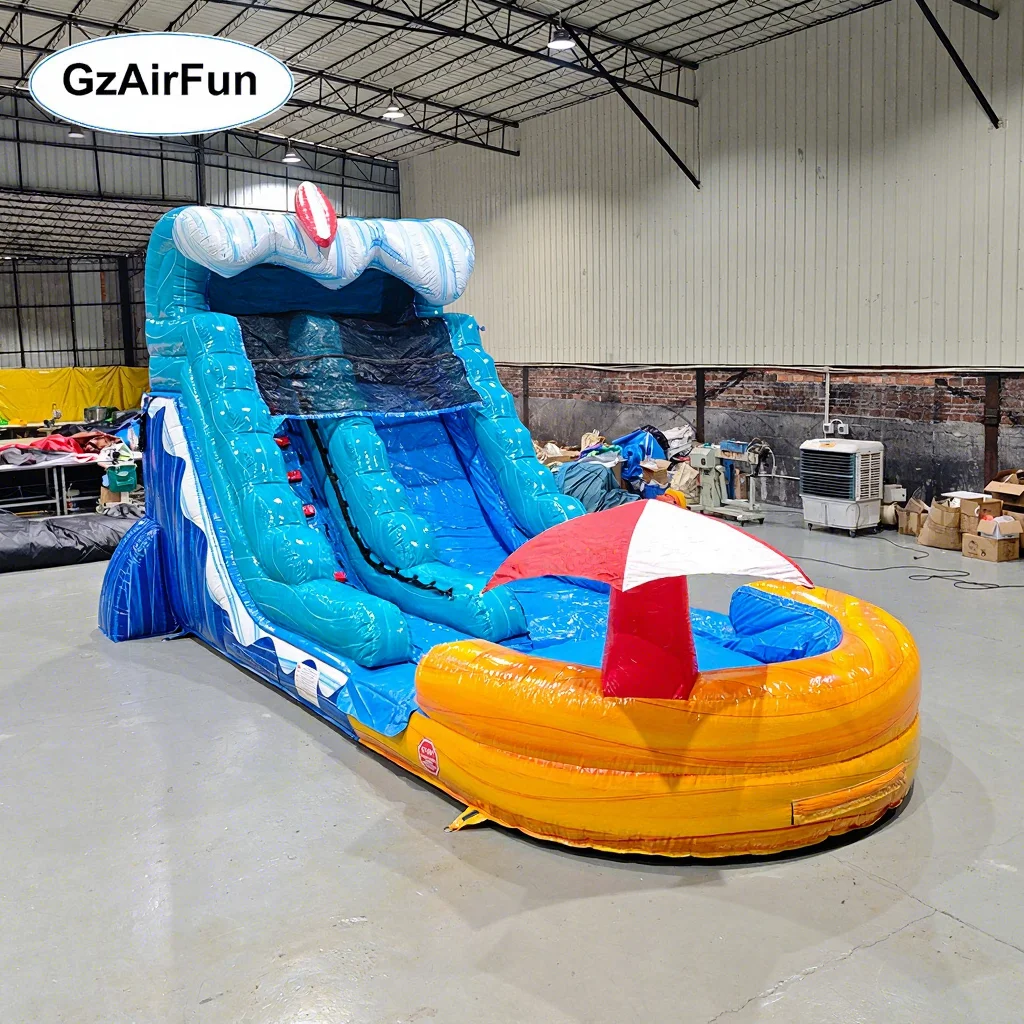 

High Capacity Inflatable Water Slide with Pool - Best Seller for Event Rental Business
