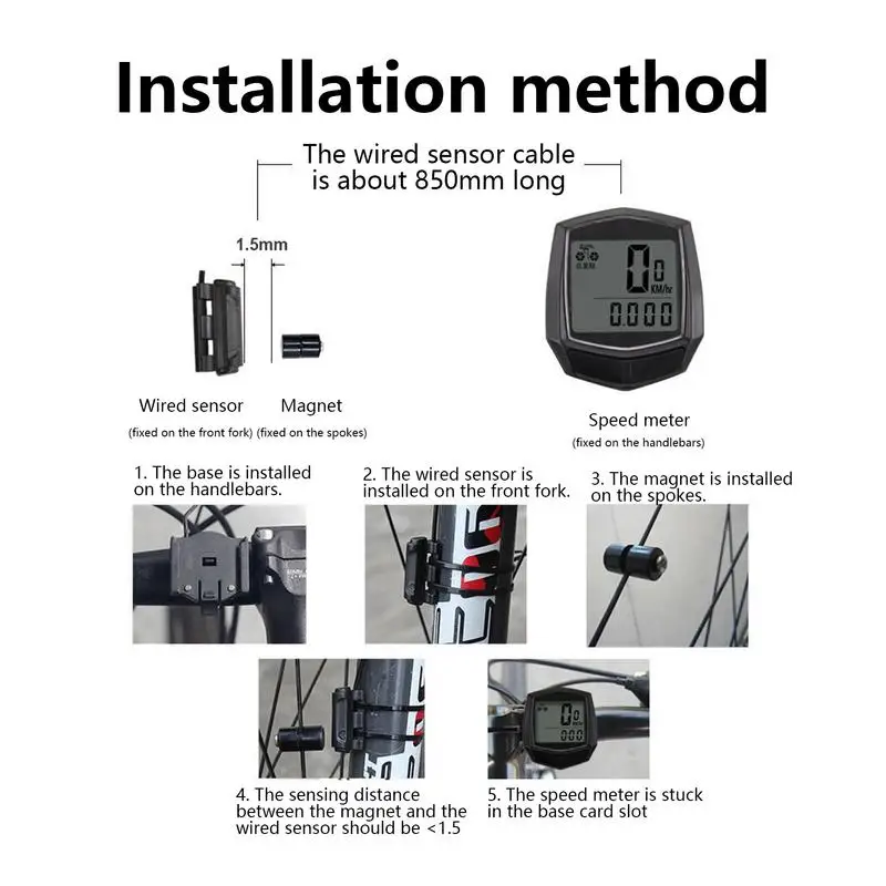 عداد سرعة الدراجة شاشة الكريستال السائل دورة الكمبيوتر عداد المسافات الدراجات سرعة المقتفي الدراجة الملحقات التلقائي الاستيقاظ الدراجات أجهزة الكمبيوتر #5