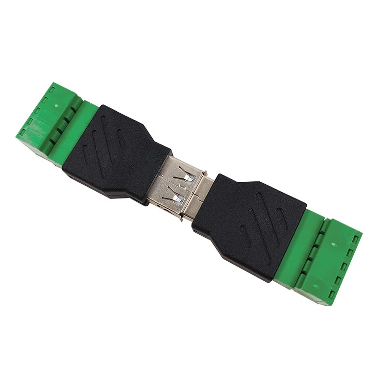 2PCS USB 2.0 solderless plug USB male female computer TV phone keyboard mouse connector USB plug