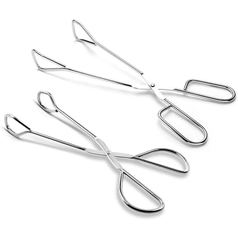 

Pastry Cake Bread Clamp Grilled Food Roast Clip Kitchen Tongs Stainless Steel Cooking Buffet Picnic BBQ Pliers B