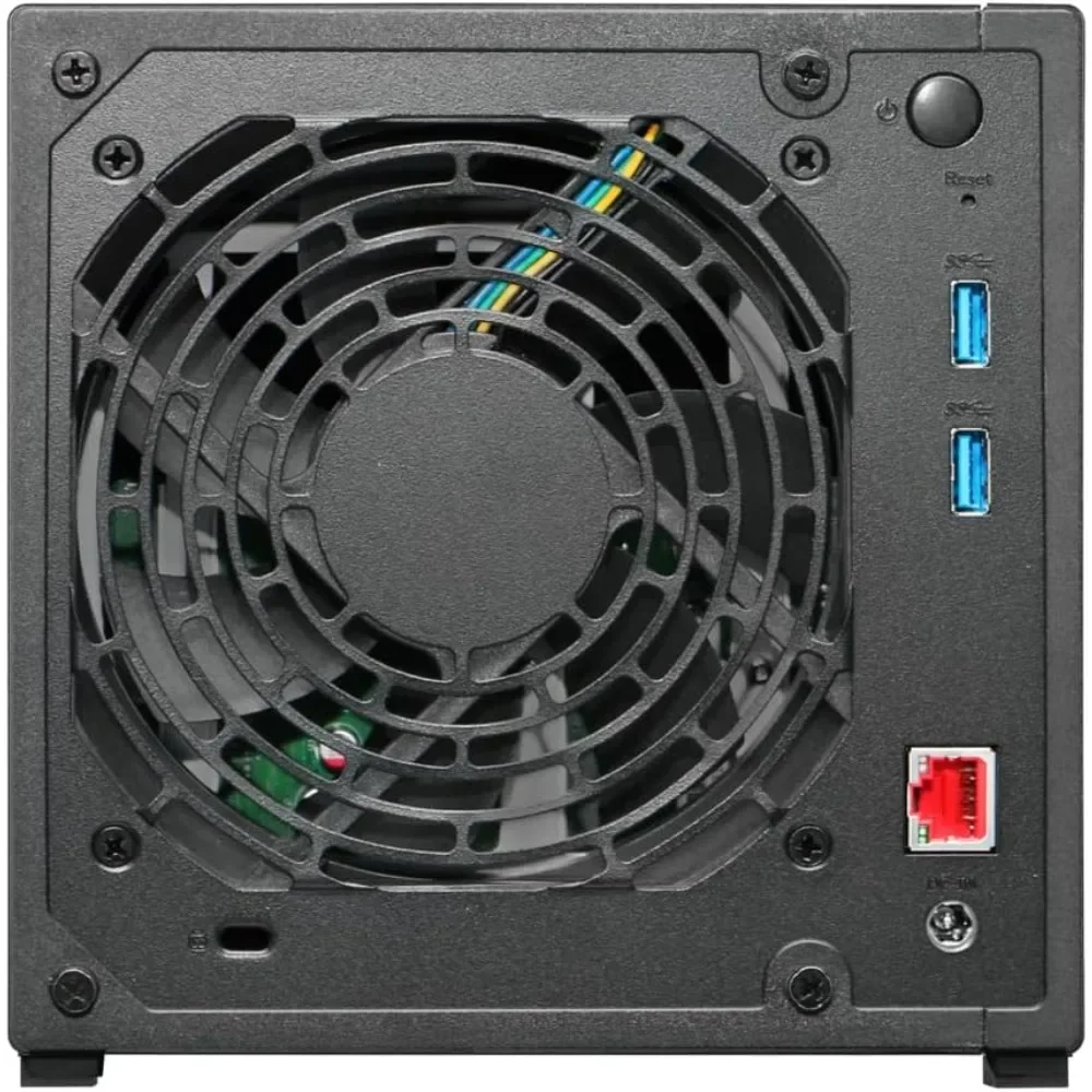 4 Bay NAS Diskless Quad Core 1.7GHz CPU 2.5GbE Port 1GB DDR4 3 USB 3.0 Network Attached Storage for Home Cloud Backup