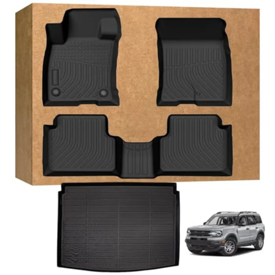 

Floor Mats for Ford Bronco Sport 2021-2025 2026 Only for Sport Version Fuel Version TPE Waterproof Non-Slip All Weather Protect