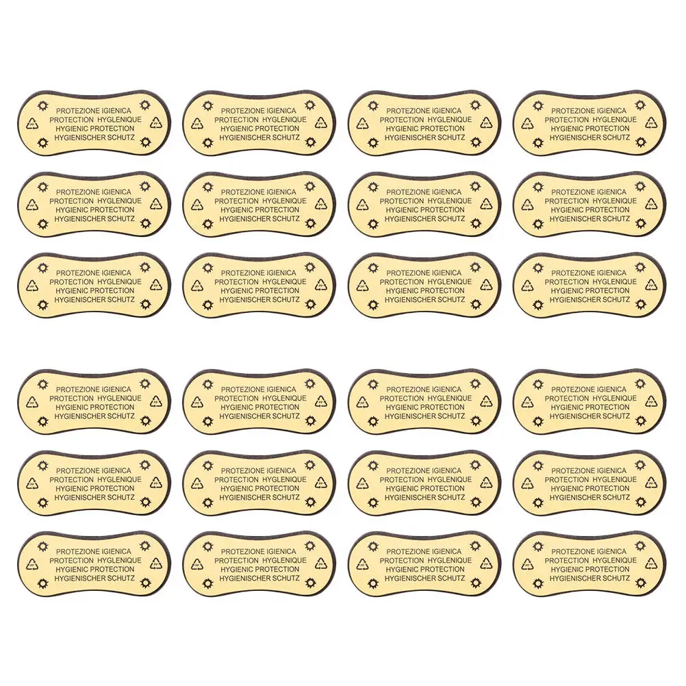 

50Pcs Swimwear Adhesive Protective Labels Hygiene Stickers for Swimsuit Bikini Try on Liners Small Business Supplies