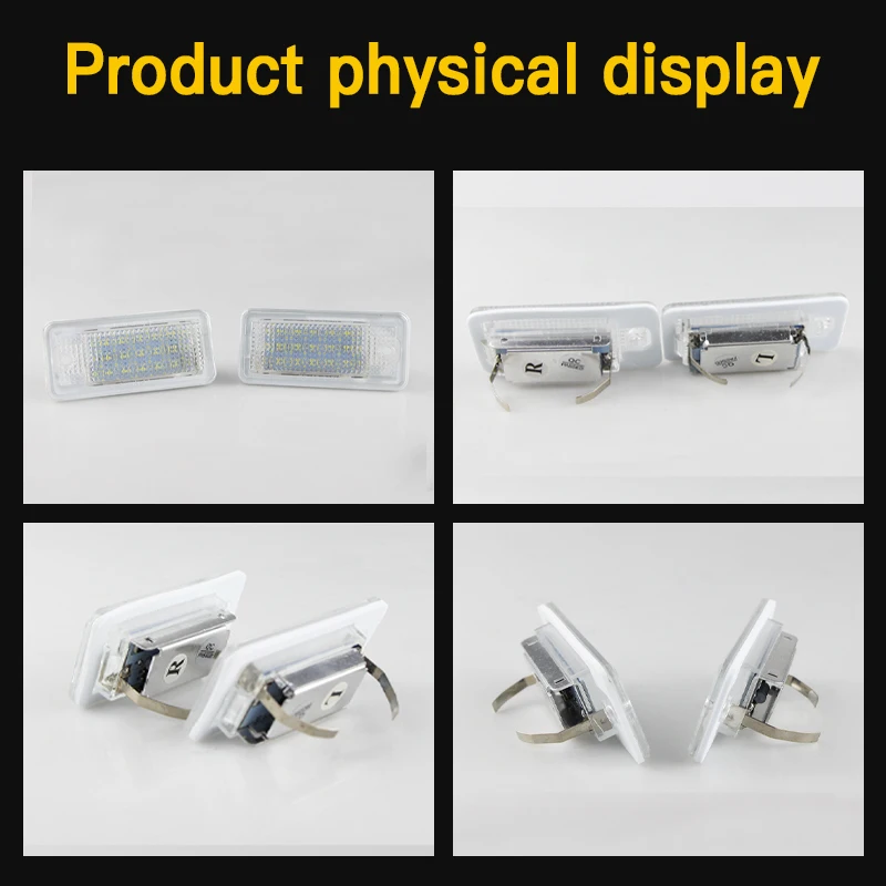 2 قطعة مشرق WHITE12V 6000K لأودي S6 C6 2009-2011 RS6 C6 2008-2009 A8 S8 2003-2008LED لوحة ترخيص ضوء العلامة مصباح