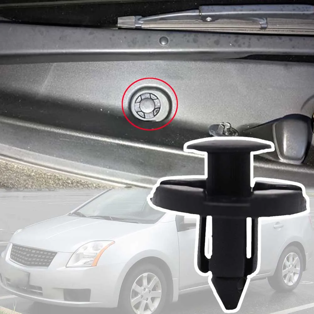 

For Nissan Sentra B15 B16 2001 2002 2003 - 2012 Car Bumper Wheel Arch Trim Clip Lining Liner Mud Flap Guard Rivets Replacement