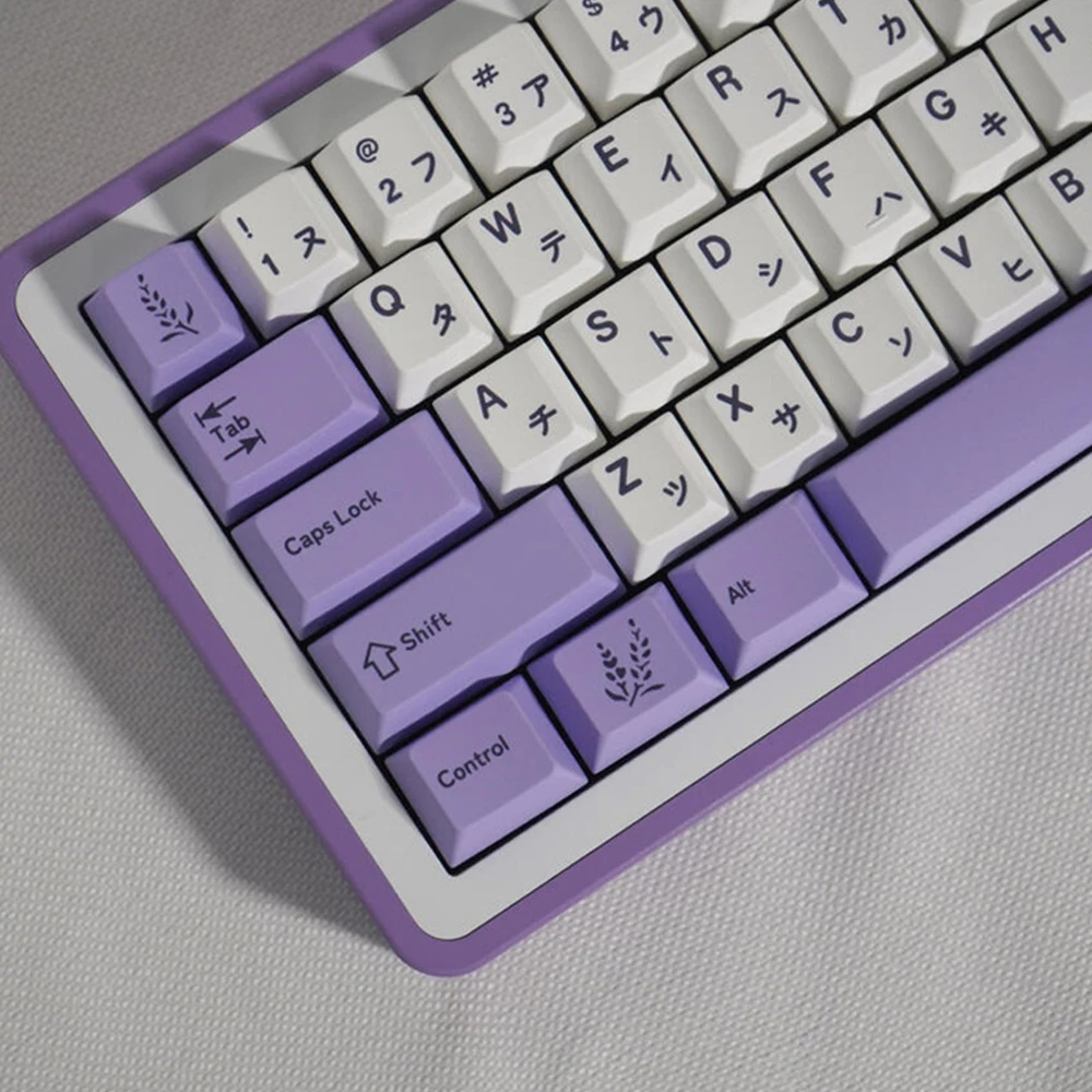 Gmk Lavender Purple Japanese Keycaps 116 Keys PBT cherry profile Keycaps set for MX Switches Mechanical Keyboard 64 96 104