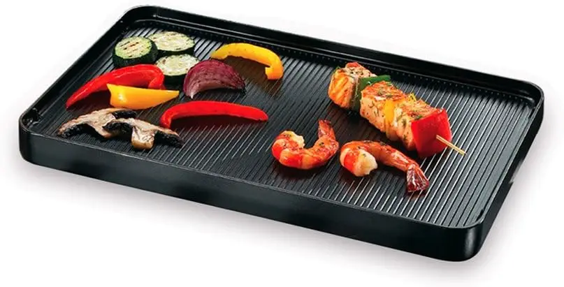 

Reversible Aluminum Griddle Hot Plate for Indoor Electric Grilling, BBQ, and Tabletop Cooking