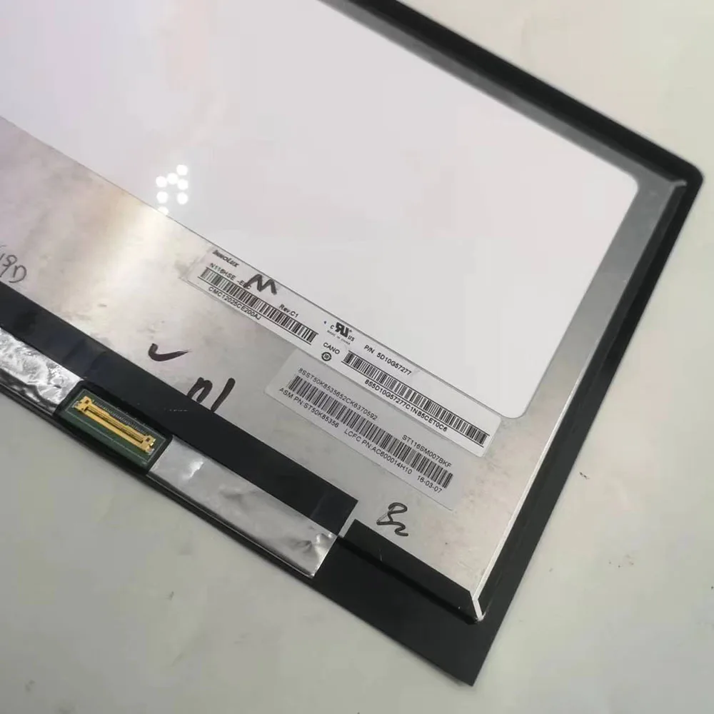 Imagem -03 - Lcd Touch Screen Digitizer Assembly para Lenovo Yoga Fhd Ips Display N116hse-cn 71011 710-11isk 11.6